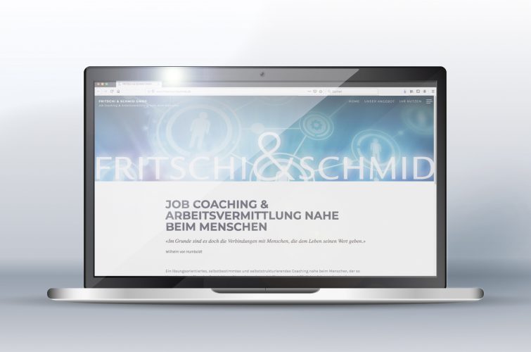 Präsentation der Homepage von Fritschi & Schmid
