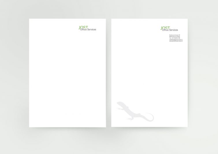 Design für Briefpapier für Jost Office Services