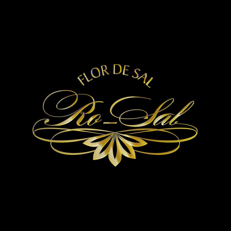 Design des Logos in Gold für ro-sal