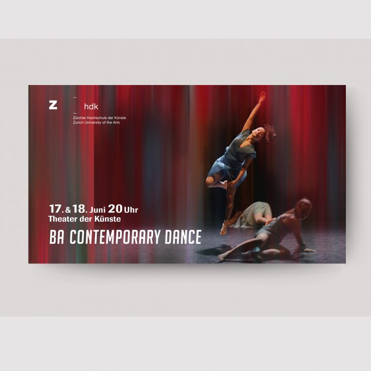 Design einer Kinowerbung für die zhdk BA Contemporary Dance