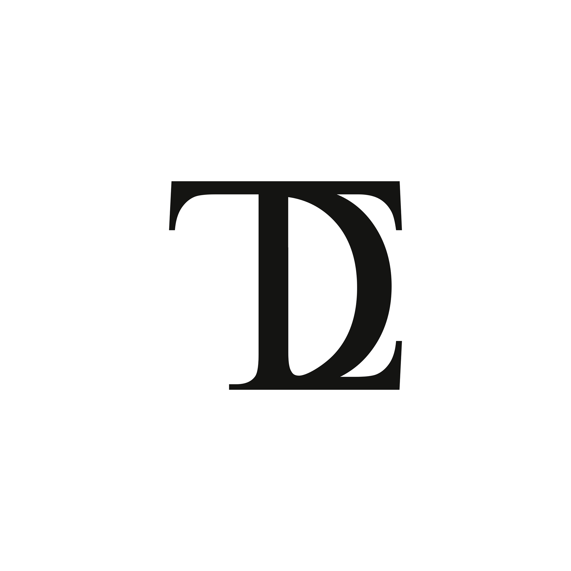 übereinander gelegte Buchstaben T, D und L als Logo von TDL-Korfmann,
