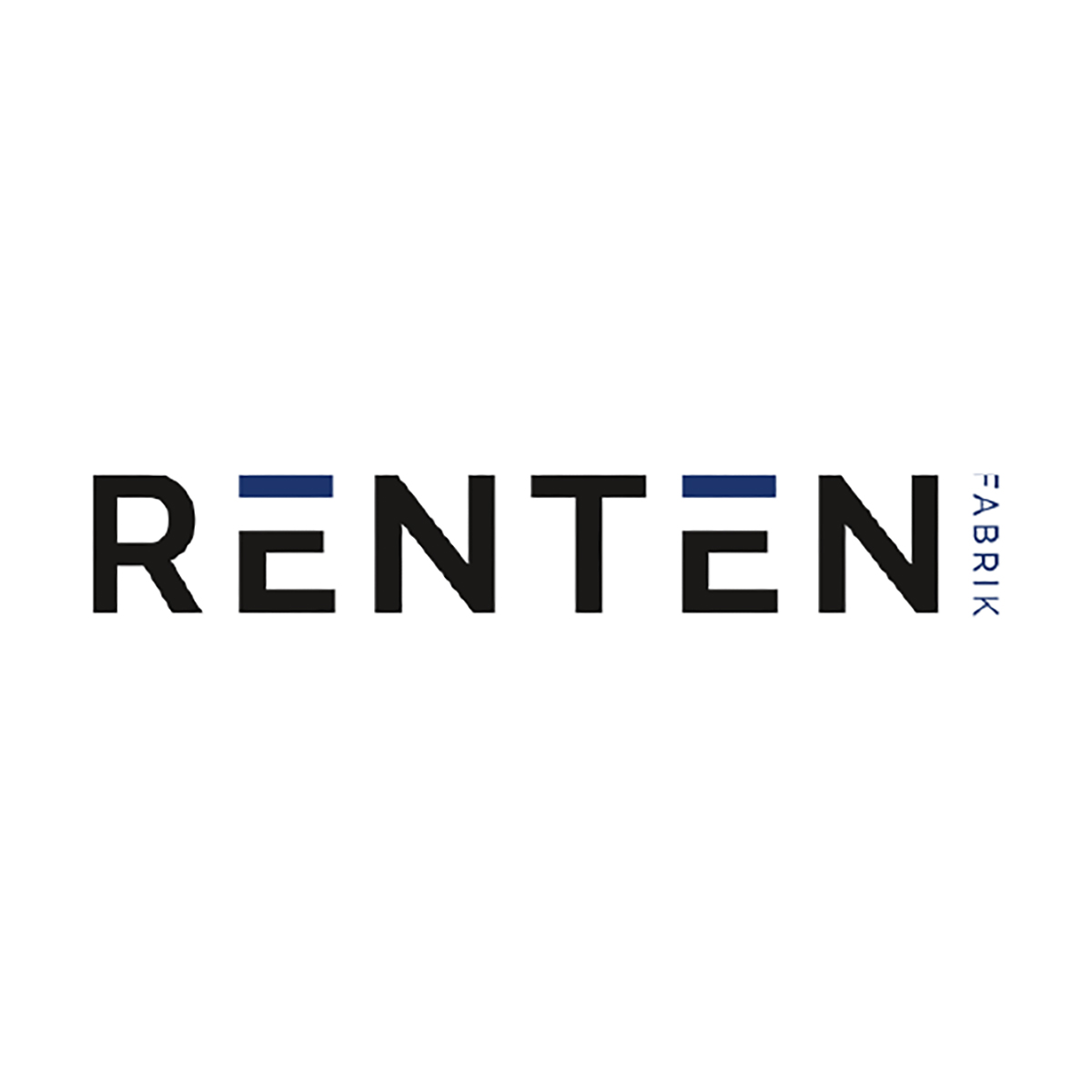 Logo von Rentenfabrik als Schriftzug
