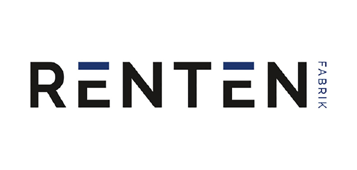Logo von Rentenfabrik als Schriftzug